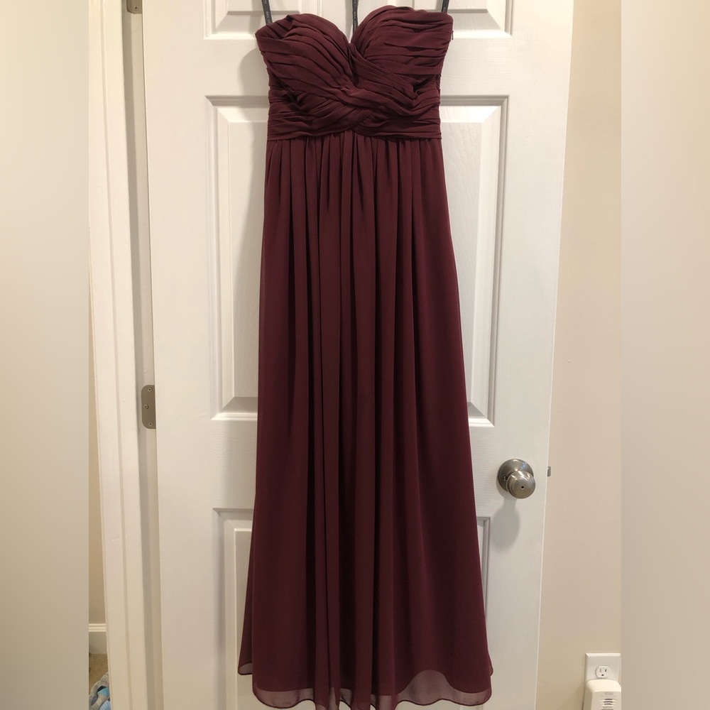 Bill Levkoff Chiffon Strapless Dress Sz 0